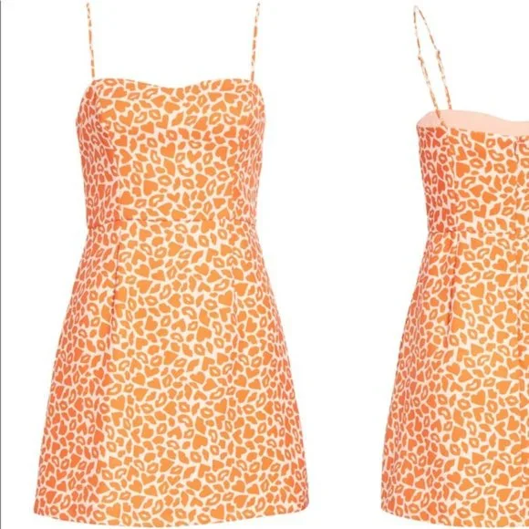 French Connection | Dresses | French Connection Etta Kiss Orange Mini Dress  Never Been Worn | Poshmark